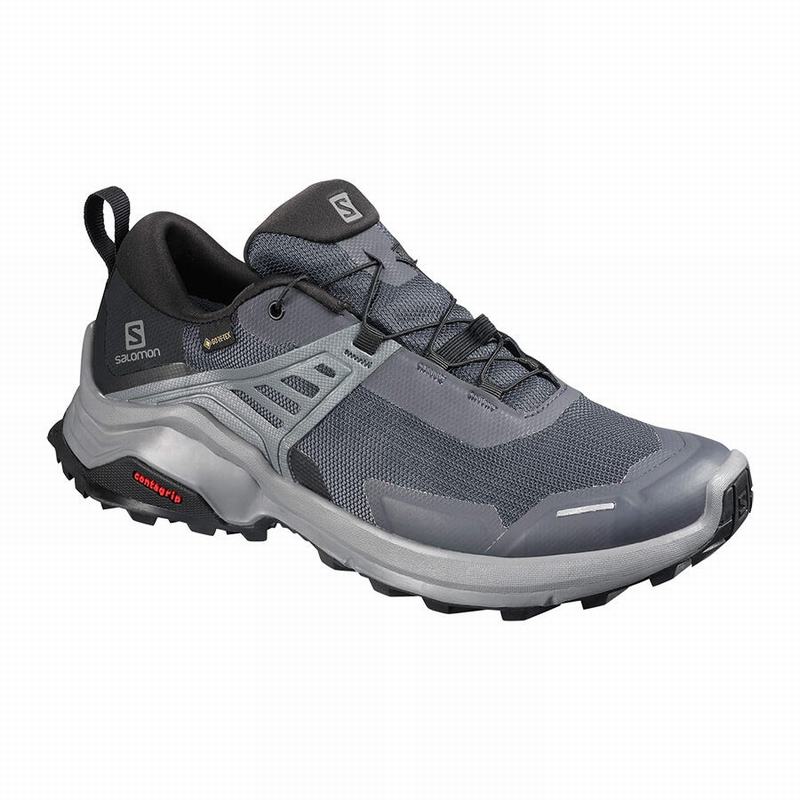 SALOMON X RAISE GORE-TEX Philippines - Women's Hiking Shoes - Dark Blue/Black | 429308-JLB